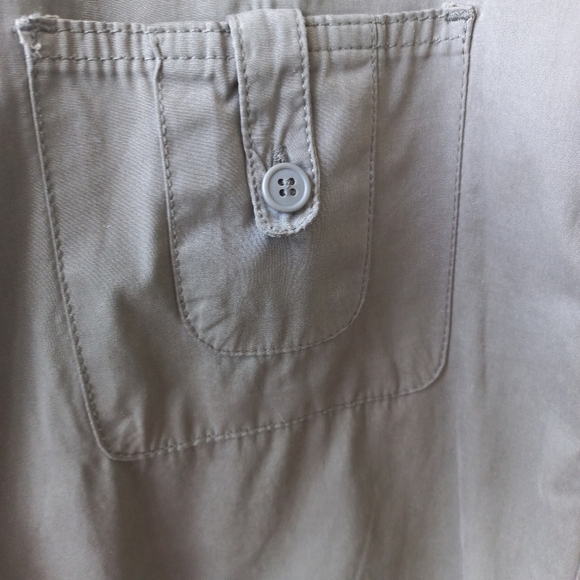 Penningtons Plus Women's Embroidered Olive Green Shirt/Jacket Size 24 =2X - Picture 8 of 17